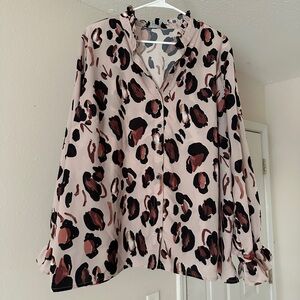 Eloquii Animal Print Blouse
